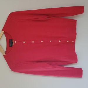 Banana Republic Button Down Red Cardigan